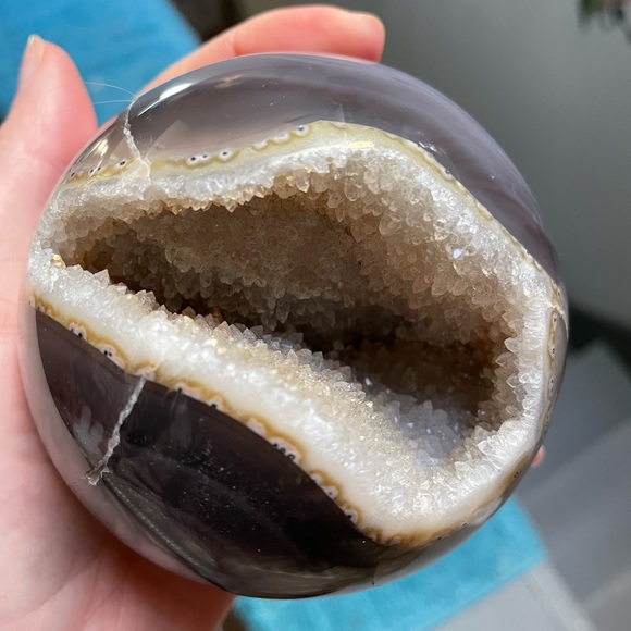 Agate druzy sphere - Picture 4 of 16